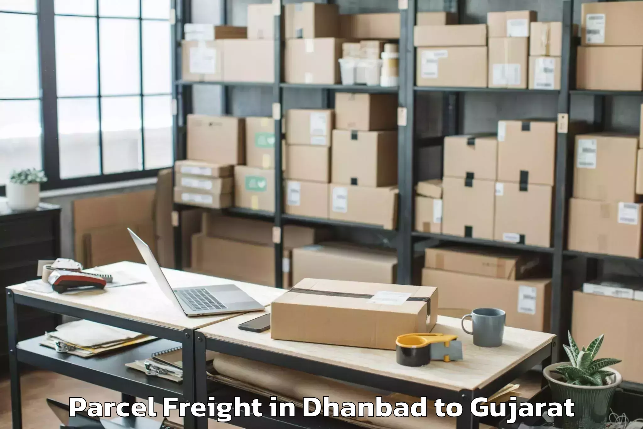 Hassle-Free Dhanbad to Nirma University Ahmedabad Parcel Freight